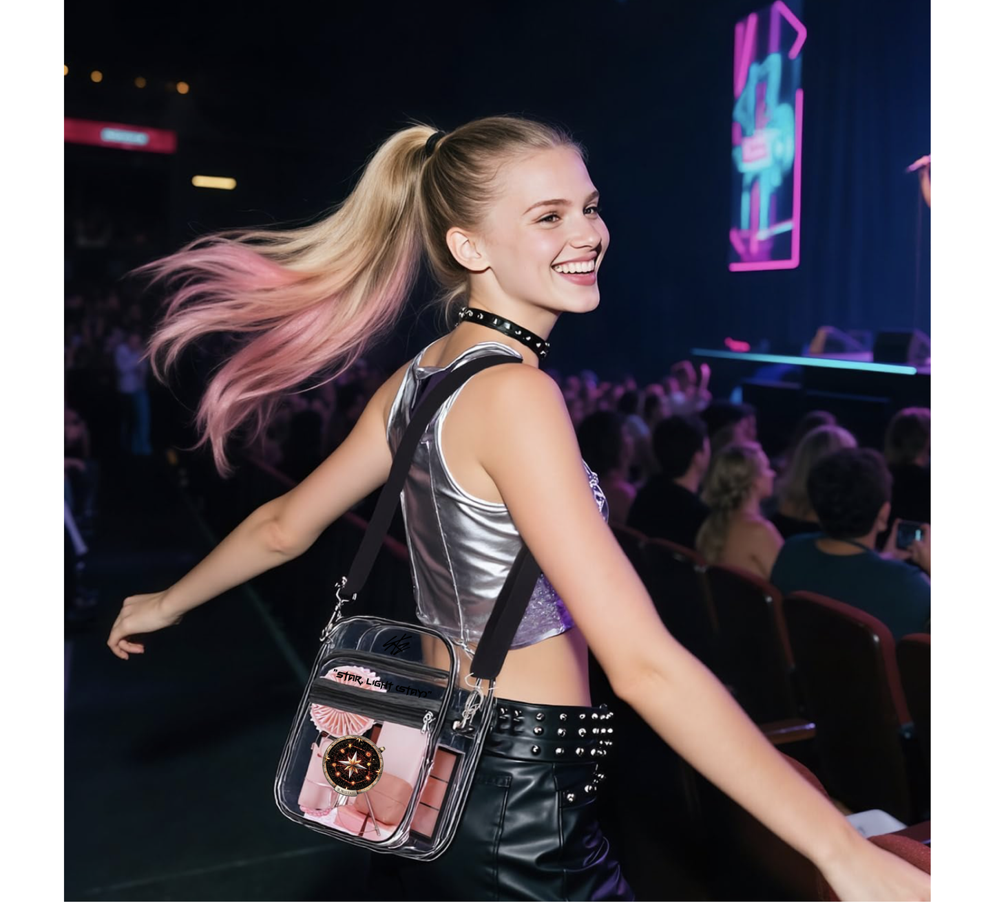 Clear Concert Crossbody Bag – Star Light Aesthetic Edition