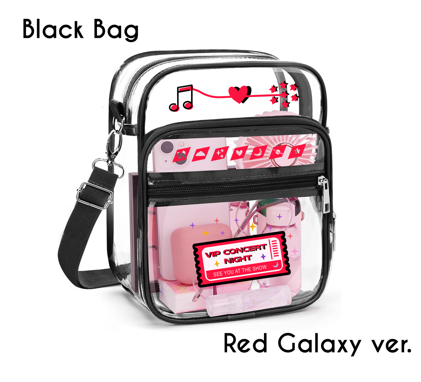 Clear Concert Crossbody Bag – Tour Aesthetic Edition