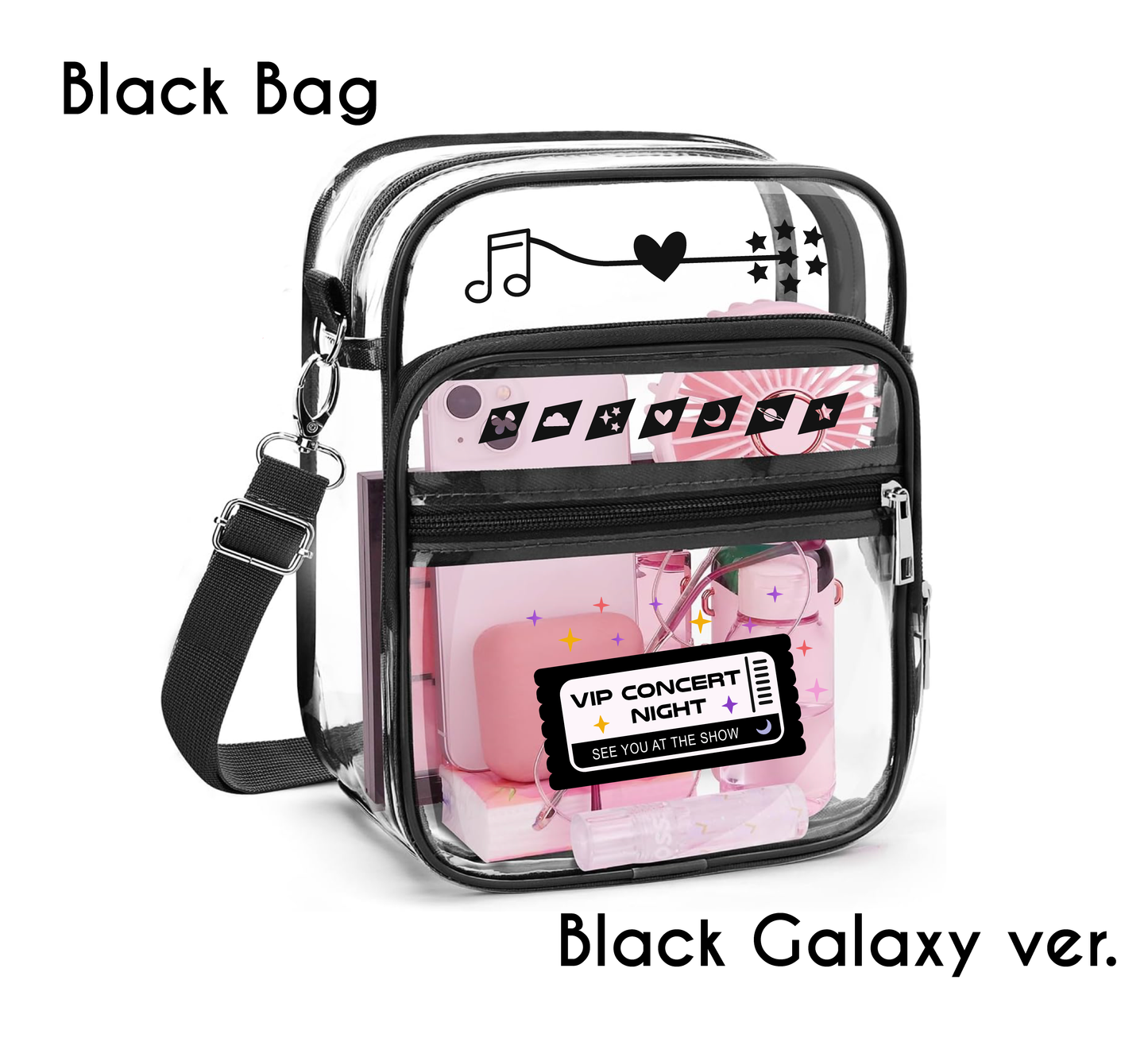 Clear Concert Crossbody Bag – Tour Aesthetic Edition