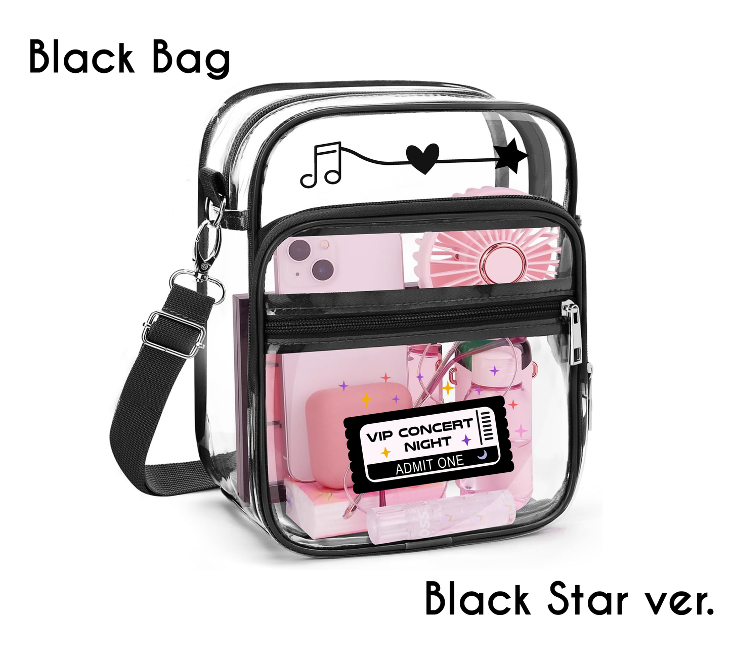 Clear Concert Crossbody Bag – Tour Aesthetic Edition