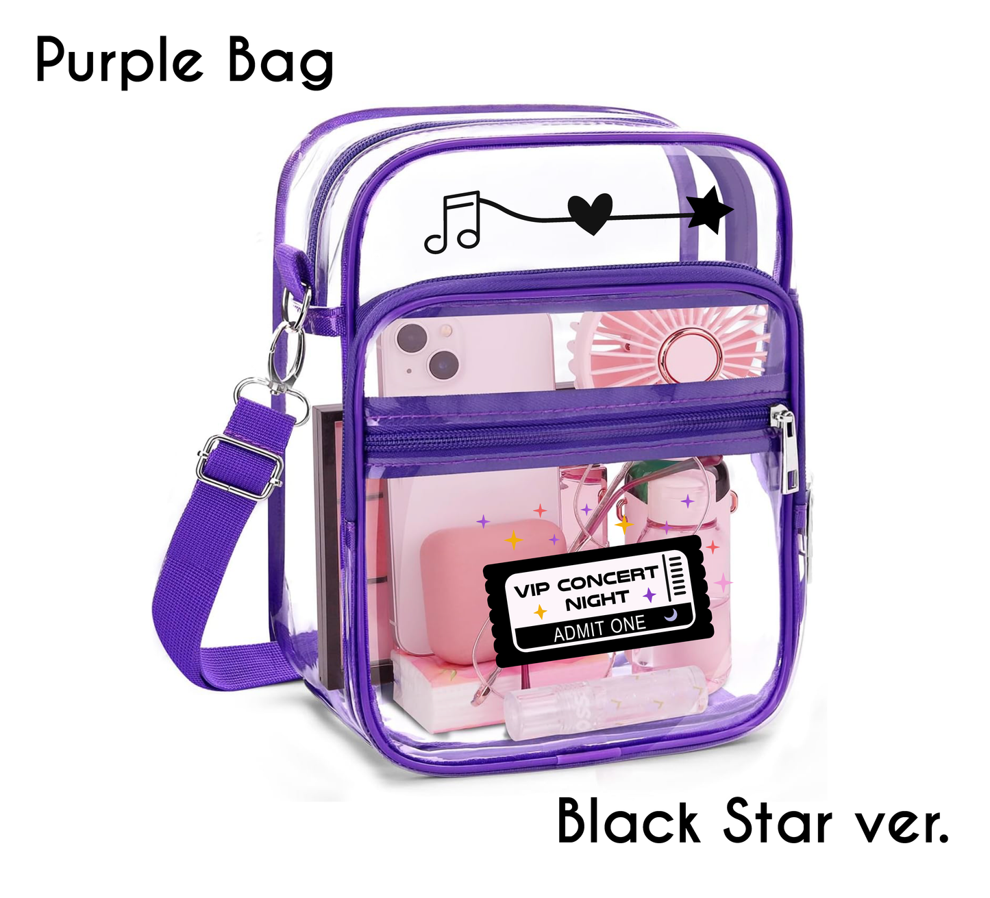 Clear Concert Crossbody Bag – Tour Aesthetic Edition