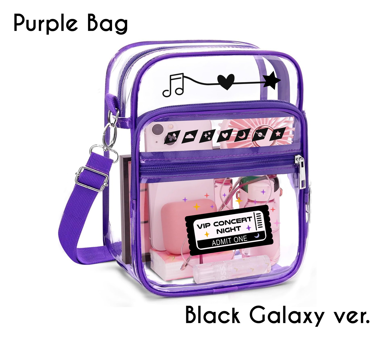 Clear Concert Crossbody Bag – Tour Aesthetic Edition