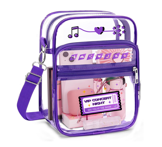 Clear Concert Crossbody Bag – Tour Aesthetic Edition