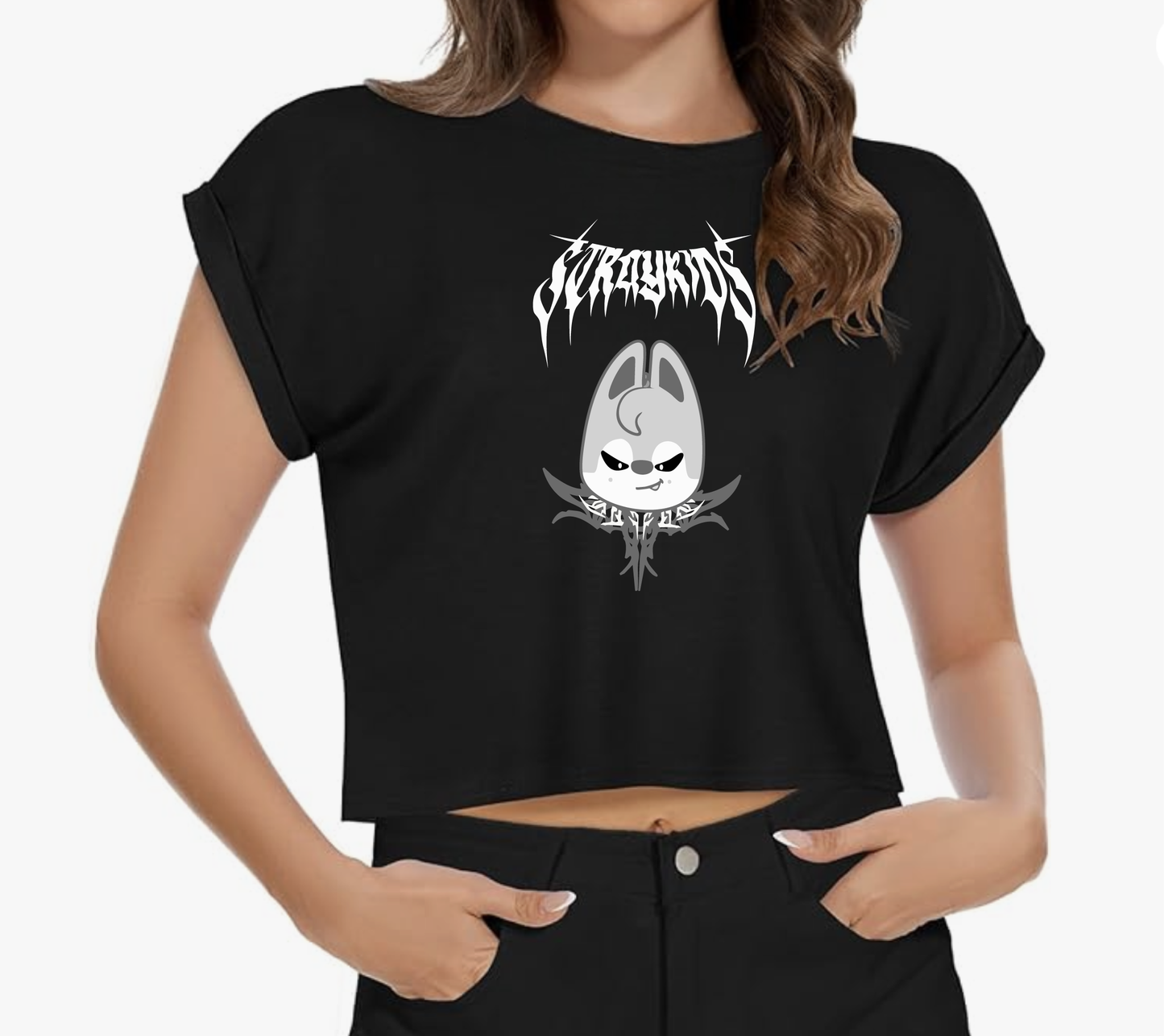Dark & Evil Aesthetic Crop Top – Summer Graphic Tee