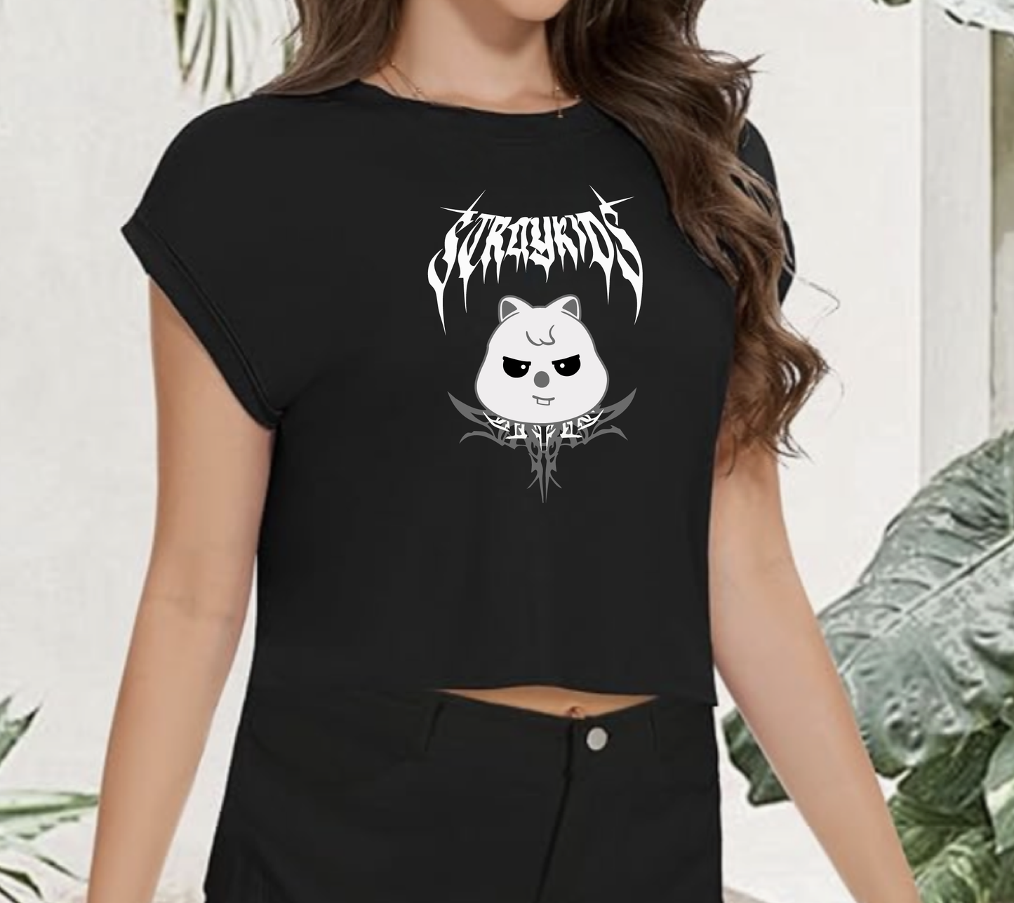 Dark & Evil Aesthetic Crop Top – Summer Graphic Tee