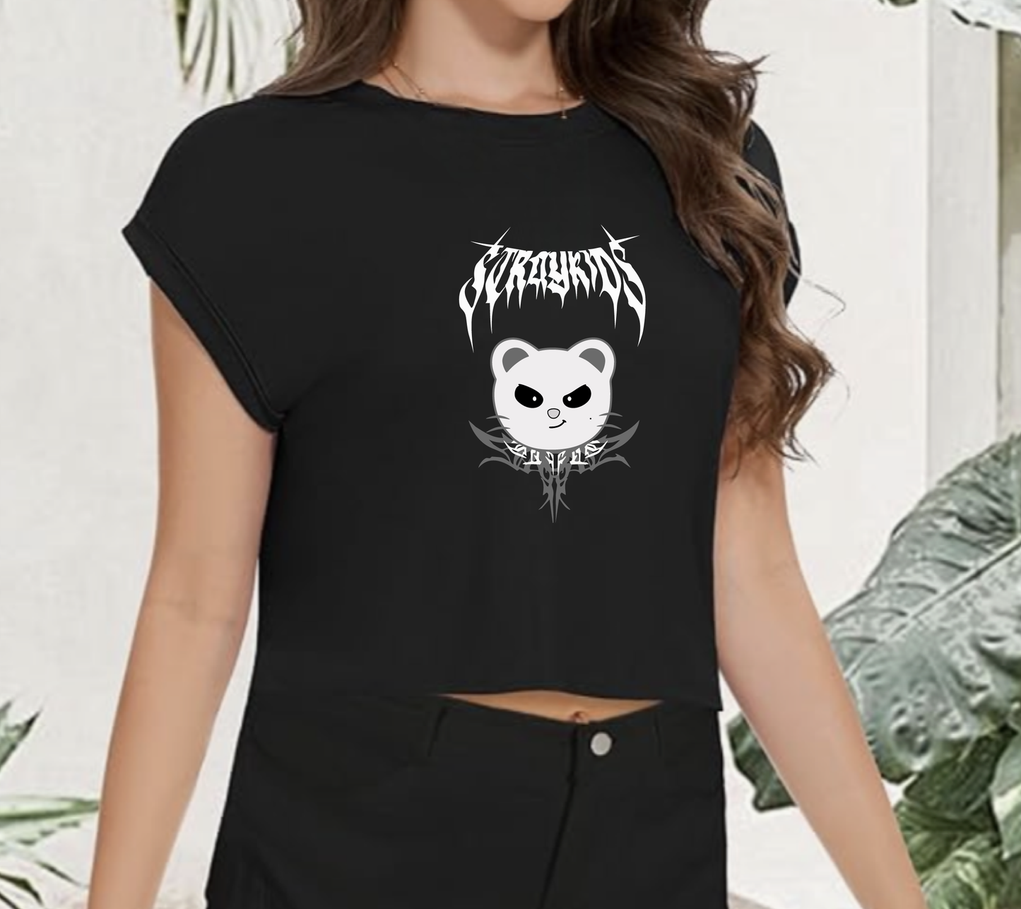 Dark & Evil Aesthetic Crop Top – Summer Graphic Tee