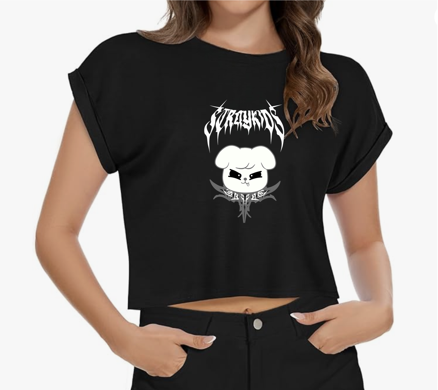 Dark & Evil Aesthetic Crop Top – Summer Graphic Tee