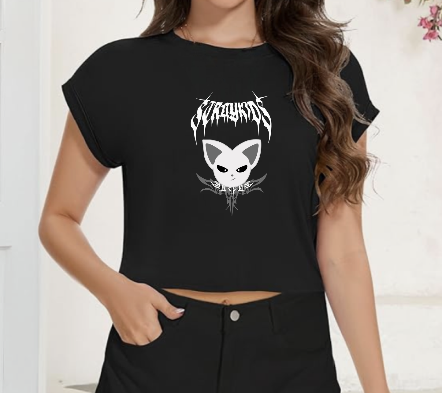 Dark & Evil Aesthetic Crop Top – Summer Graphic Tee