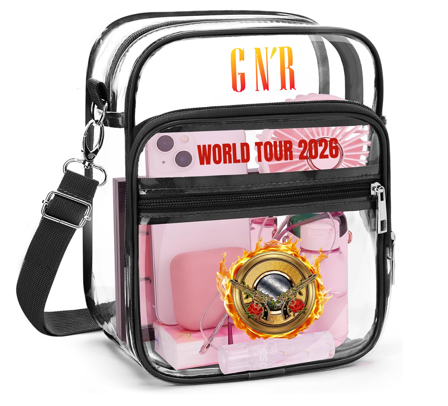 Clear Concert Crossbody Bag – Rock Tour Aesthetic Edition