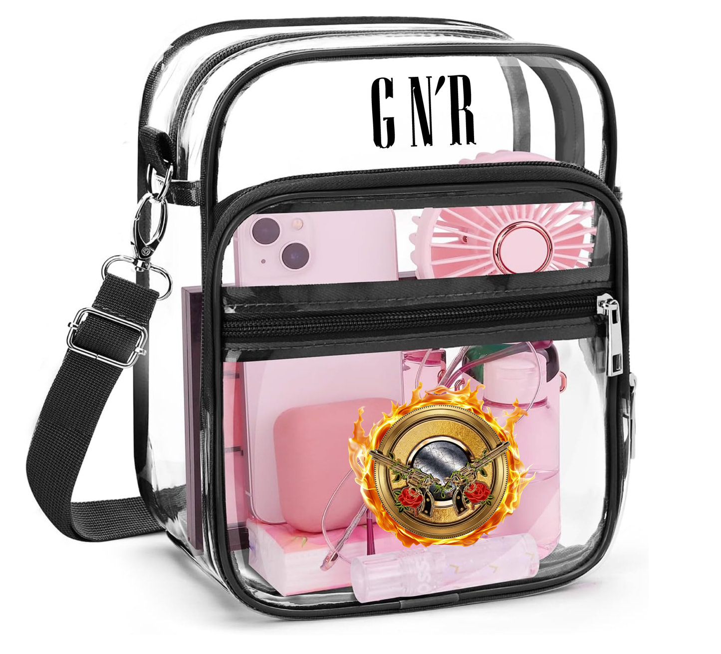 Clear Concert Crossbody Bag – Rock Tour Aesthetic Edition