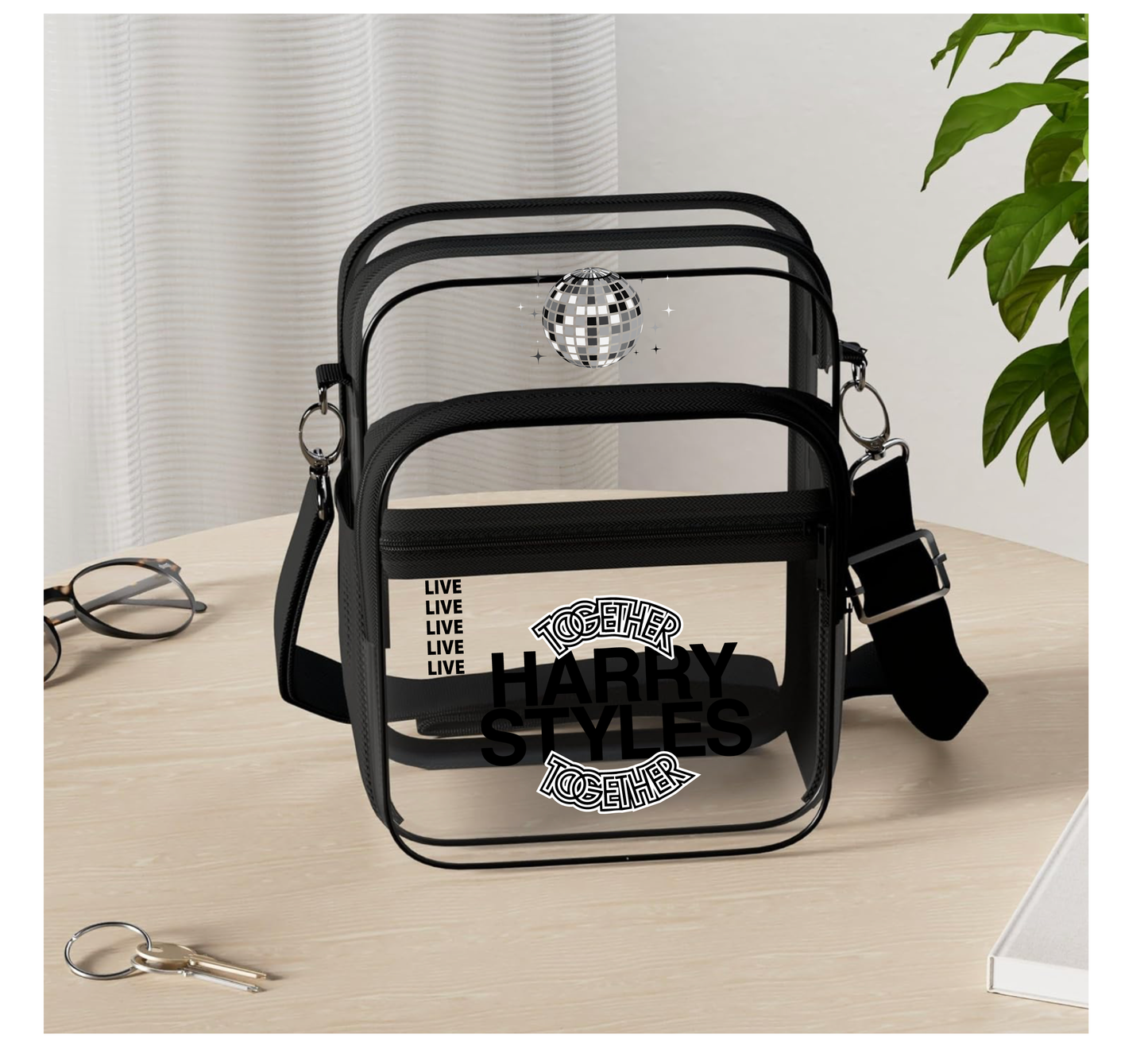 Clear Concert Crossbody Bag – Live Together Aesthetic