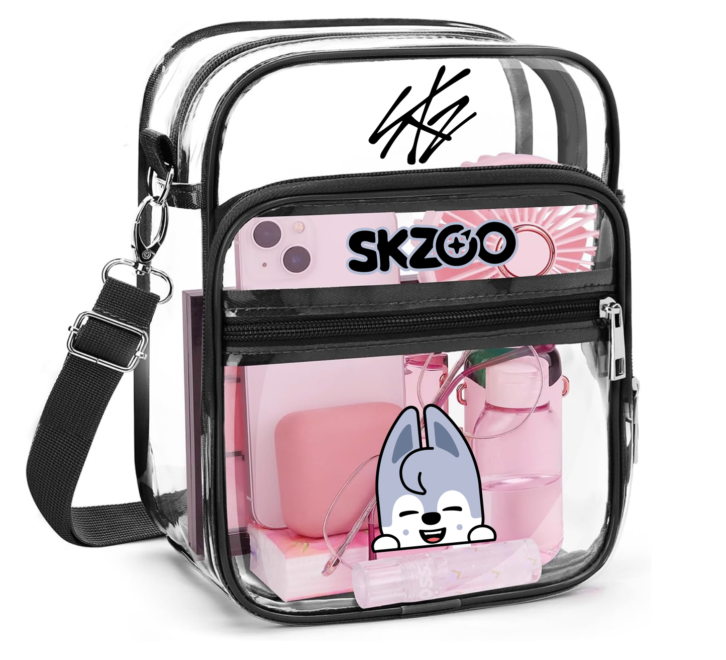 K-Pop Inspired Clear Bag – Cute Character Style