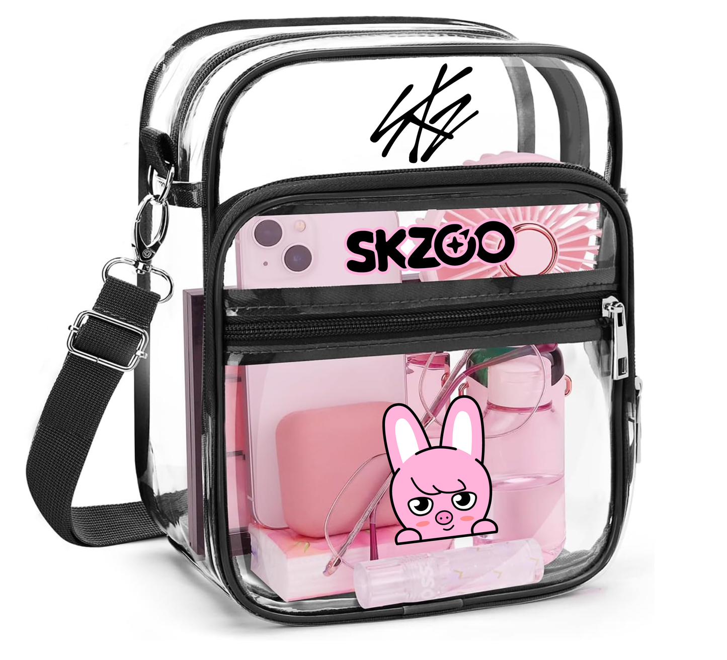 K-Pop Inspired Clear Bag – Cute Character Style