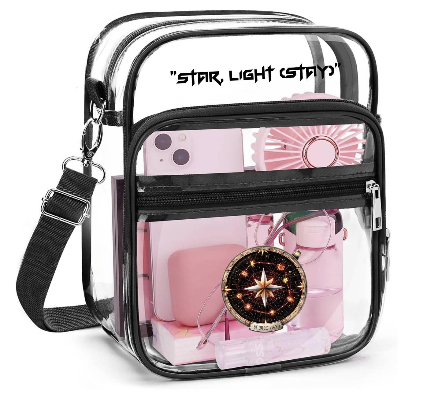 Clear Concert Crossbody Bag – Star Light Aesthetic Edition